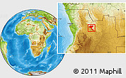 Physical Location Map of Quela