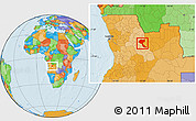 Political Location Map of Quela