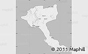 Gray Map of Quela, single color outside