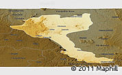 Physical Panoramic Map of Quela, darken