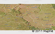 Satellite Panoramic Map of Quela