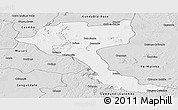 Silver Style Panoramic Map of Quela