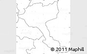 Blank Simple Map of Quela, no labels