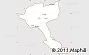 Classic Style Simple Map of Quela, cropped outside