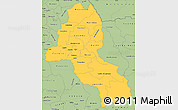 Savanna Style Simple Map of Malanje