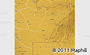 Physical Map of Alto Zambeze