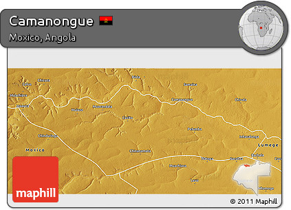 Physical 3D Map of Camanongue