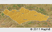 Physical 3D Map of Camanongue, satellite outside