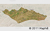 Satellite 3D Map of Camanongue, lighten