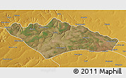 Satellite 3D Map of Camanongue, physical outside