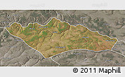 Satellite 3D Map of Camanongue, semi-desaturated