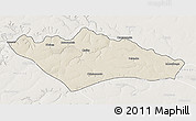 Shaded Relief 3D Map of Camanongue, lighten