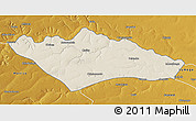 Shaded Relief 3D Map of Camanongue, physical outside