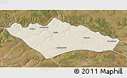 Shaded Relief 3D Map of Camanongue, satellite outside
