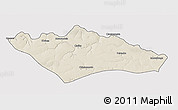 Shaded Relief 3D Map of Camanongue, single color outside