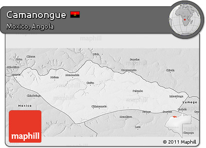 Silver Style 3D Map of Camanongue