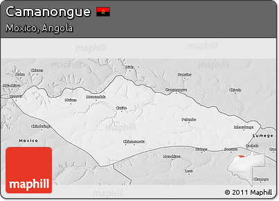 Silver Style 3D Map of Camanongue