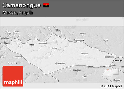 Silver Style 3D Map of Camanongue