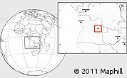 Blank Location Map of Camanongue, within the entire country