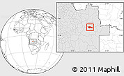 Blank Location Map of Camanongue, highlighted country