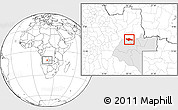 Blank Location Map of Camanongue, highlighted parent region