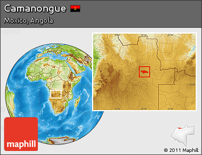 Physical Location Map of Camanongue