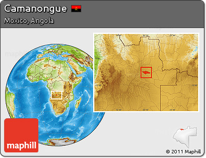 Physical Location Map of Camanongue