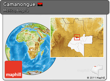 Physical Location Map of Camanongue, highlighted parent region