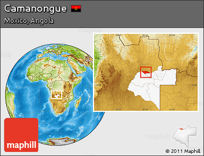 Physical Location Map of Camanongue, highlighted parent region