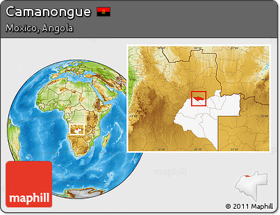 Physical Location Map of Camanongue, highlighted parent region