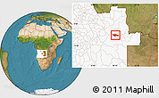 Satellite Location Map of Camanongue, highlighted country