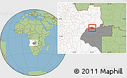 Savanna Style Location Map of Camanongue, highlighted country, highlighted parent region
