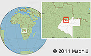 Savanna Style Location Map of Camanongue, highlighted parent region