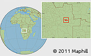 Savanna Style Location Map of Camanongue