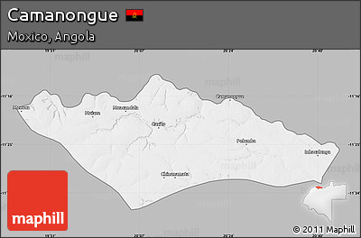 Gray Map of Camanongue, single color outside