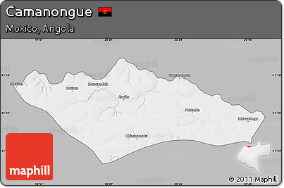 Gray Map of Camanongue, single color outside
