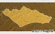 Physical Map of Camanongue, darken
