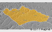 Physical Map of Camanongue, desaturated