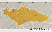 Physical Map of Camanongue, lighten, semi-desaturated