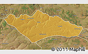 Physical Map of Camanongue, satellite outside