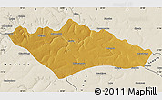 Physical Map of Camanongue, shaded relief outside