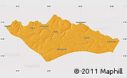 Political Map of Camanongue, cropped outside
