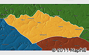 Political Map of Camanongue, darken