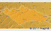 Political Map of Camanongue, physical outside