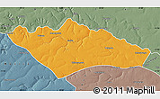 Political Map of Camanongue, semi-desaturated