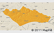Political Map of Camanongue, shaded relief outside