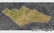 Satellite Map of Camanongue, darken, desaturated