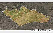 Satellite Map of Camanongue, darken, semi-desaturated