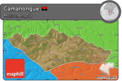 Satellite Map of Camanongue, political outside