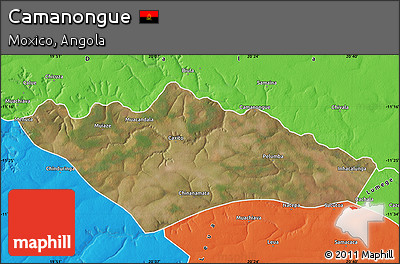 Satellite Map of Camanongue, political outside